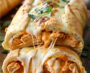 Cheesy Buffalo Chicken Strombolis